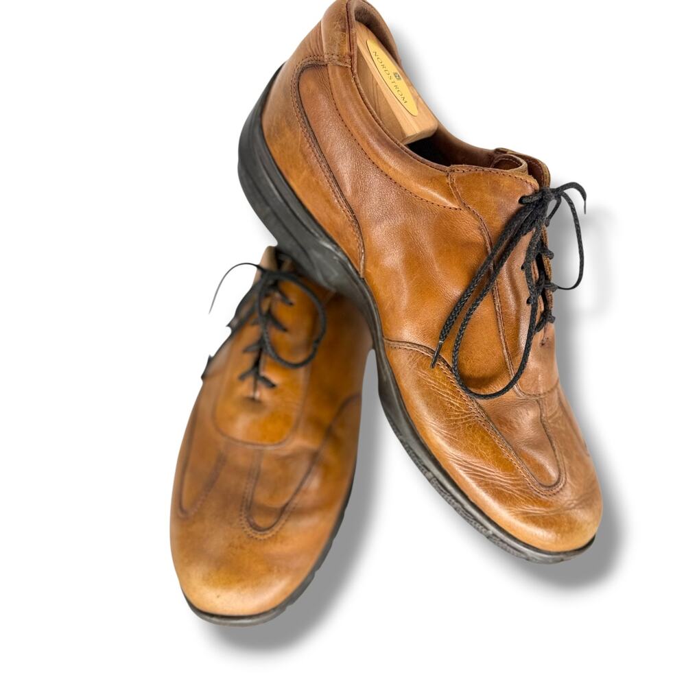 Allen Edmonds Wilbert Split Toe Comfort Oxfords Brown Leather Men's Size 9.5 C